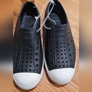 New Native Black Jefferson Slip-On Shoes